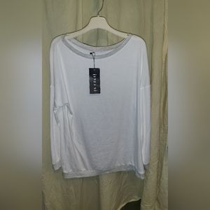 Women's XL long sleeved, white Tshirt
